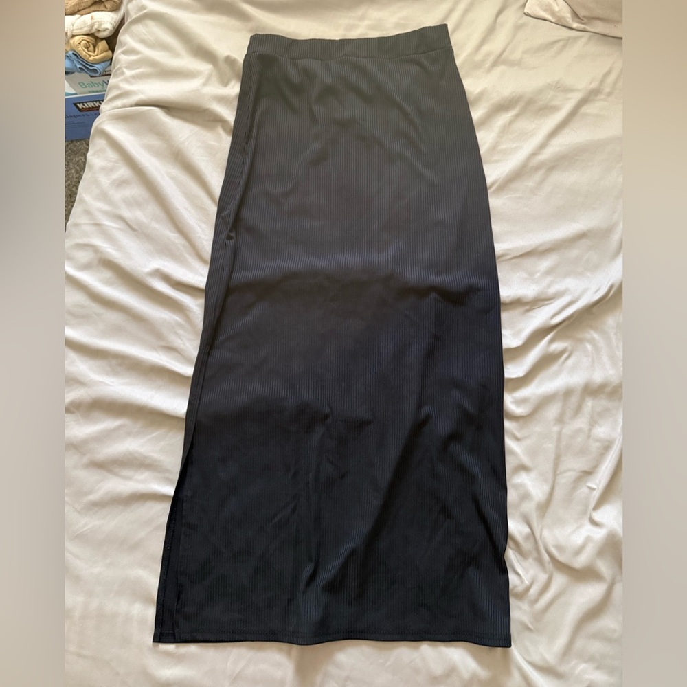 SHEIN Black Maxi Pencil Skirt for Work